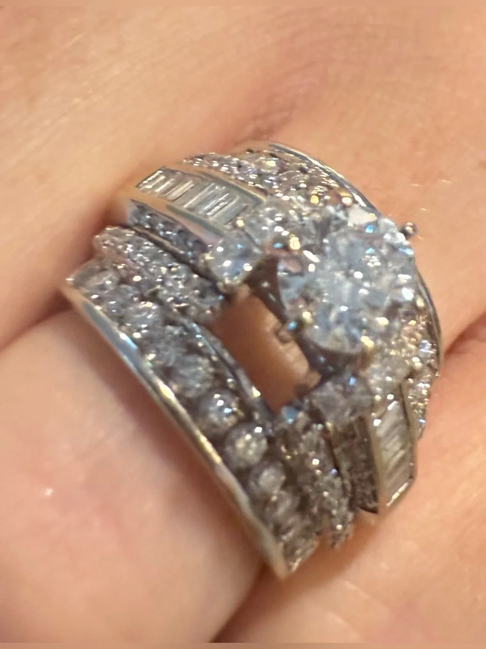 Diamond Bridal Set 14kt & 18kt appraised at $10,500